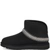 UGG WOMENS CLASSIC MINI CRESCENT - BLACK